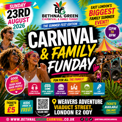 Bethnal Green Carnival & Family Funday Vendors Payments