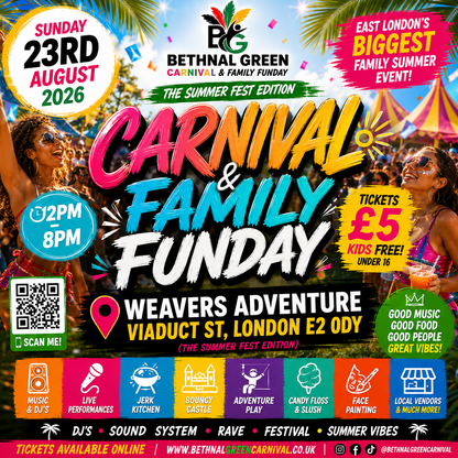 Bethnal Green Carnival & Family Funday Vendors Payments